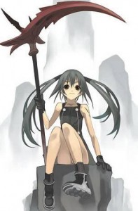anime girl with scythe