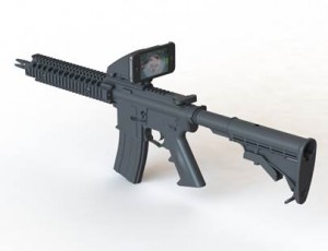 intelliscope mounted to ar style rifle