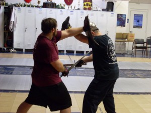 the instructors demonstrate a move