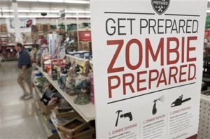 zombie prepared in a hardware store