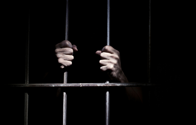 bars hands prison eye jail help hellinahandbasket keeping
