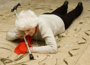 elderly woman fallen