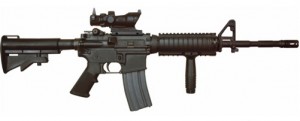 tricked out M4 carbine