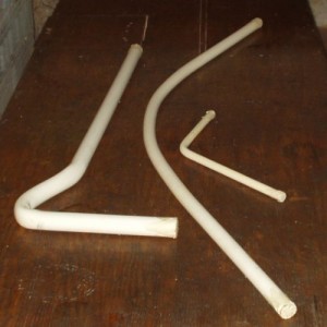 pvc pipe bent into shapes