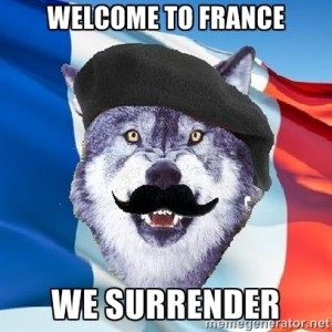 welcome to france we surrender