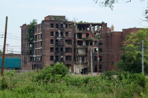 burned out building in east st louis