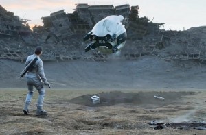 tom cruise movie obivion with cgi alien drone