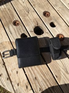 sneaky pete holster and magazine pouch on belt
