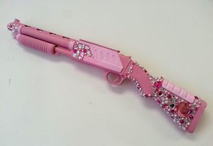 pink toy shotgun
